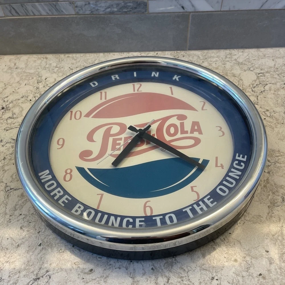 Vintage Rare Pepsi‎ Cola Round Clock